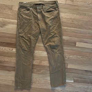 J.Crew mens 36 x 32 mens tan jeans.